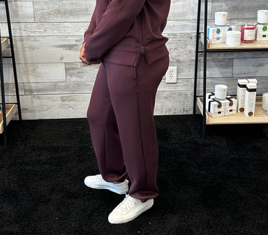 Vintage Havana bottoms - Sweatpants Final Sale Cloud Fleece Jogger Merlot Truffle