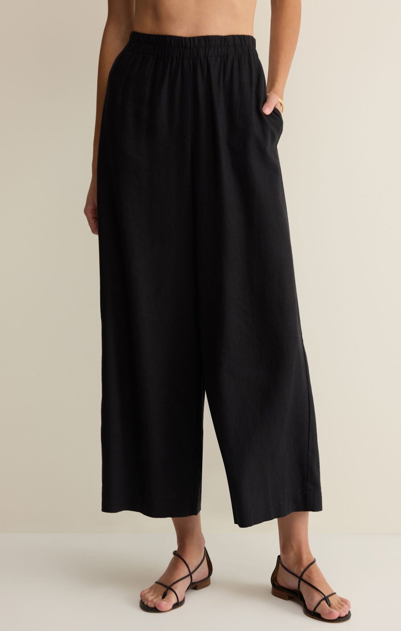 Scout Linen Pant Black