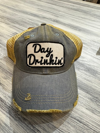 Wild Oates Accessories - Hats Washed Blue Day Drinking Baseball Hat- More Colors