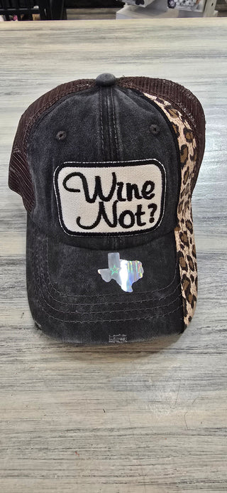 Wild Oates Accessories - Hats Wine Not? Baseball Hat