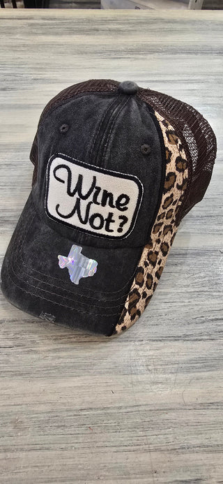 Wild Oates Accessories - Hats Wine Not? Baseball Hat