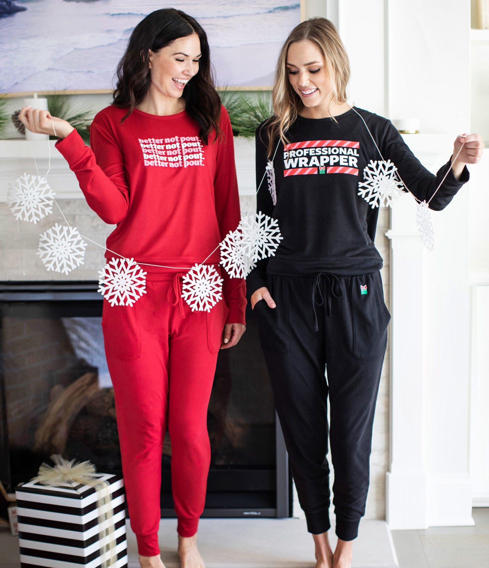 Hello Mello Professional Wrapper Loungewear Set Black