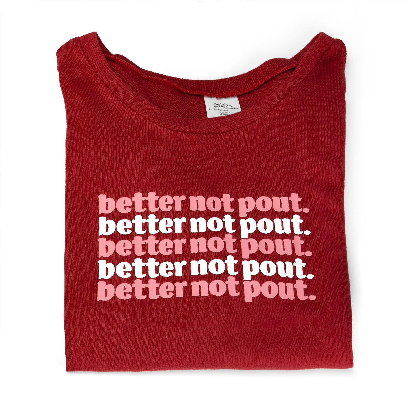 Hello Mello Better Not Pout Loungewear Set Red