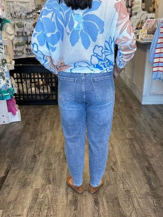 Yolly Italy Bottoms - Pants Barrel Tapered Ankle Jeans
