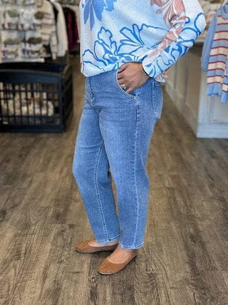 Yolly Italy Bottoms - Pants Barrel Tapered Ankle Jeans