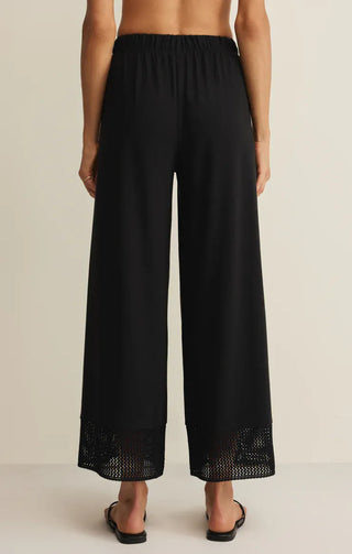 Z Supply Bottoms - Pants Banyan Crochet Pant Black