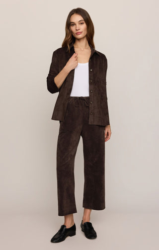 Z Supply Bottoms - Pants Drift Suede Pant Dark Roast