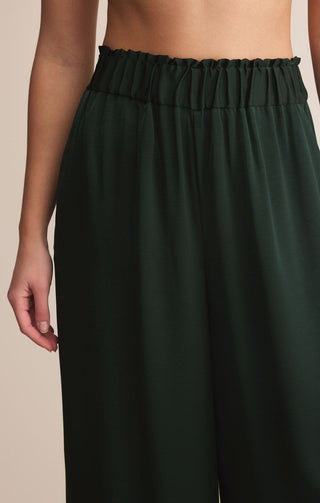 Z Supply Bottoms - Pants Sale Isolde Satin Pant Garland Green
