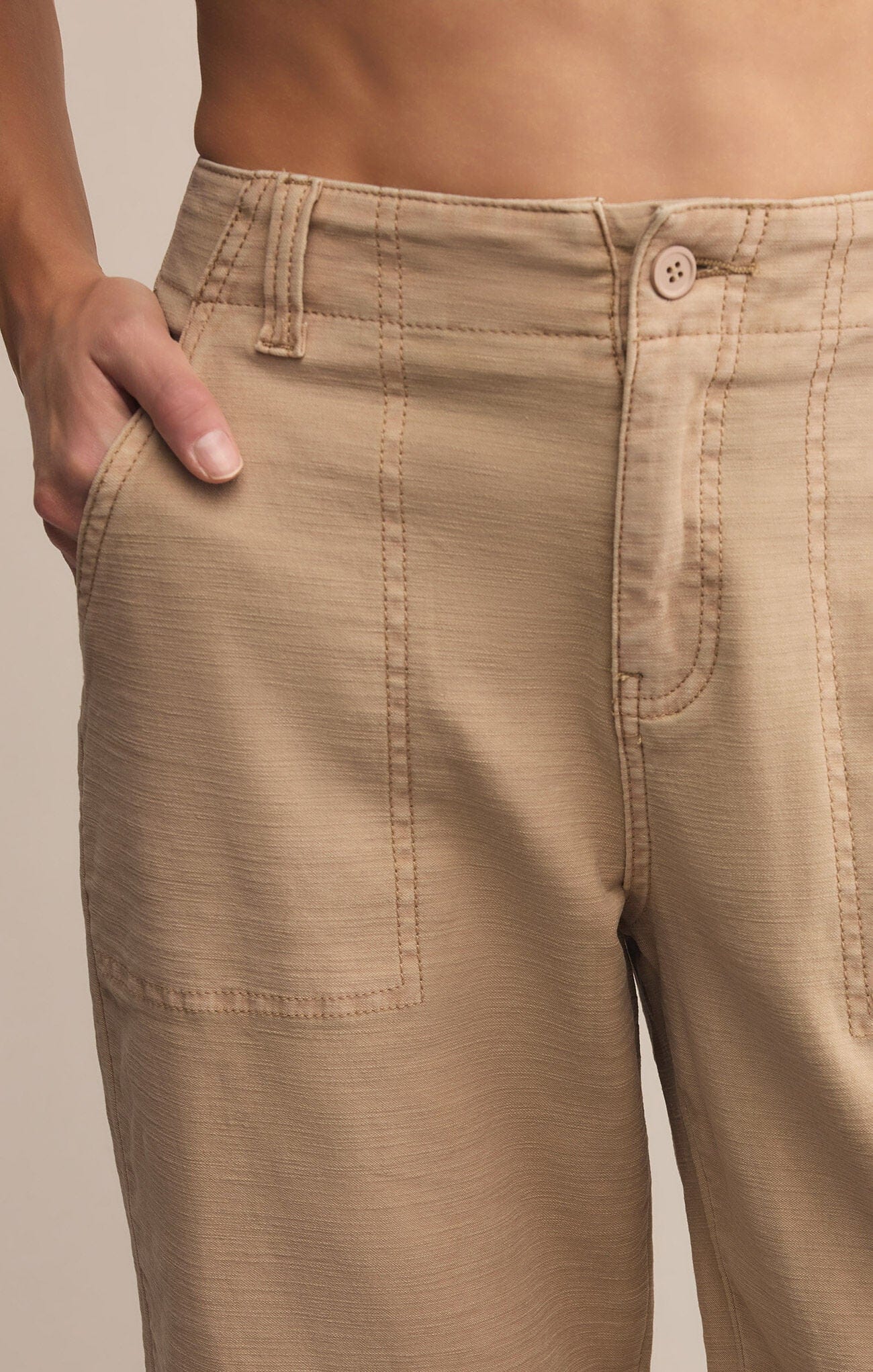 Z Supply Bottoms - Pants Sale Olive Twill Pant Biscuit