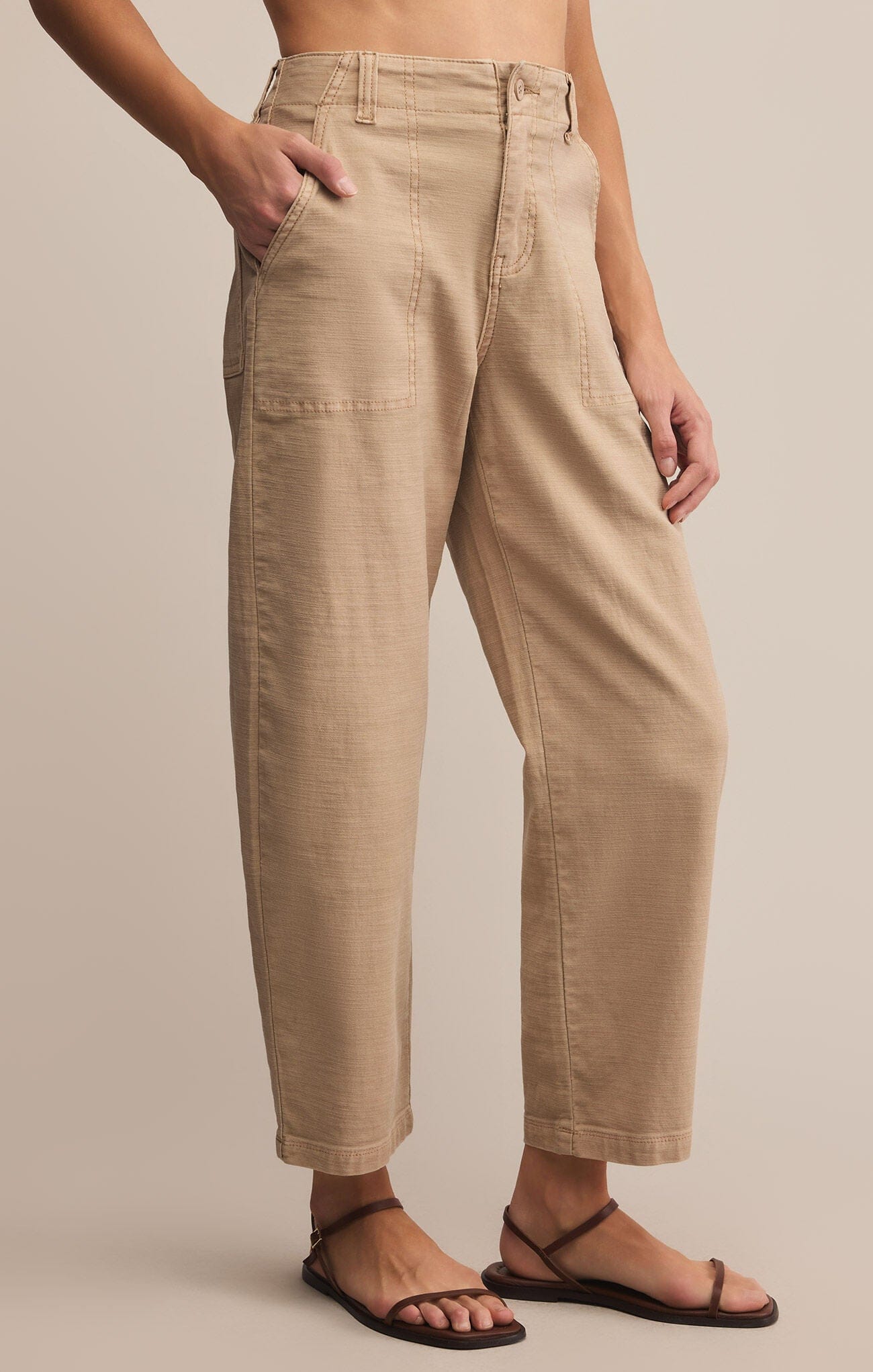 Z Supply Bottoms - Pants Sale Olive Twill Pant Biscuit