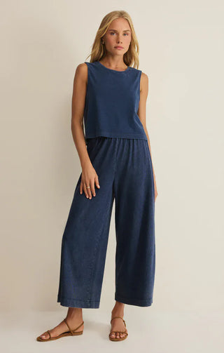 Z Supply Bottoms - Pants Scout Jersey Denim Pant Indigo