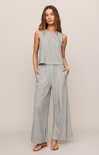 Z Supply Bottoms - Pants Scout Knit Striped Pant Eclipse