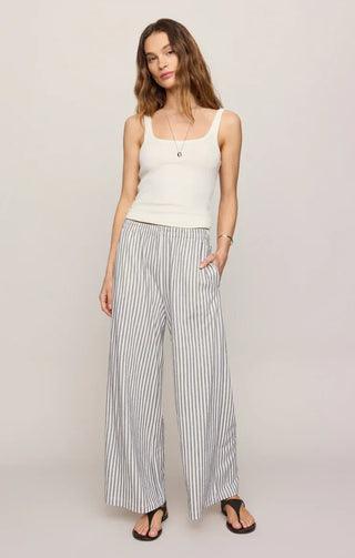 Z Supply Bottoms - Pants Scout Knit Striped Pant Eclipse