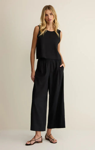 Z Supply Bottoms - Pants Scout Linen Pant Black