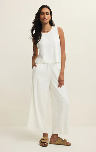 Z Supply Bottoms - Pants Scout Linen Pant White