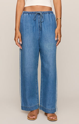 Z Supply Bottoms - Pants The Sidelines Denim Track Pant Dreamstate