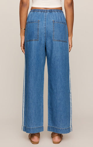 Z Supply Bottoms - Pants The Sidelines Denim Track Pant Dreamstate