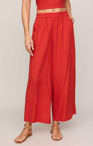 Z Supply Bottoms - Pants Xsm Scout Linen Pant Chili Pepper