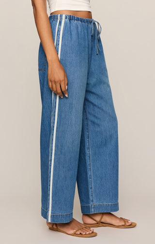 Z Supply Bottoms - Pants Xsm The Sidelines Denim Track Pant Dreamstate