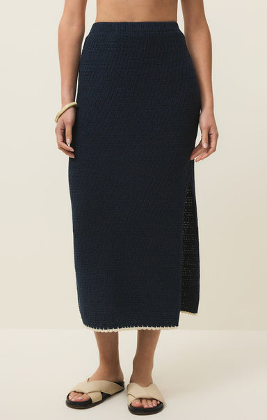 Z Supply Bottoms - Skirts Xsm Yessenia Whipstitch Skirt Eclipse