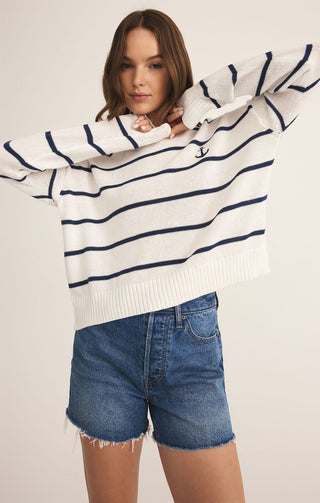 Z Supply bottoms - Sweatpants Sale Anchors Away Sweater White