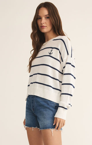 Z Supply bottoms - Sweatpants Sale Anchors Away Sweater White