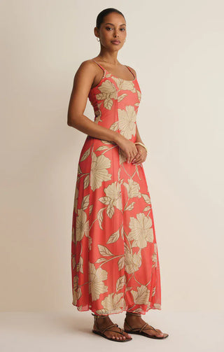 Z Supply Dresses Charisma Bloom Midi Dress Gelato