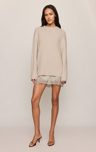 Z Supply Dresses Meadow Muse Lace Mini Dress Frosted Pearl