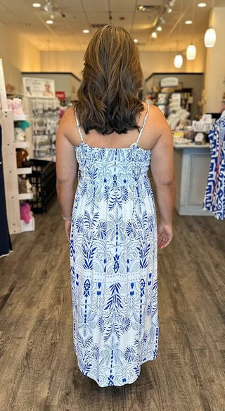 Z Supply Dresses Nadine Palm Maxi Dress Nautical