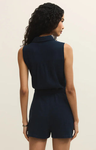 Z Supply Jumpsuits & Rompers New Light Airy Gauze Romper Eclipse