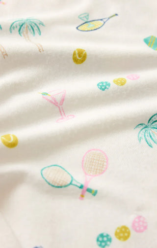 Z Supply Loungewear- Sleepwear - Bottoms Court Sports PJ Tank Top White