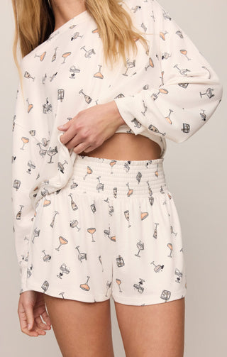 Z Supply Loungewear- Sleepwear - Bottoms Dawn Cocktail Short Sandstone