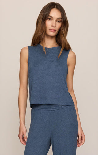 Z Supply Loungewear- Sleepwear - Bottoms Dawn Smocked Brushed Jersey Shorts True Navy
