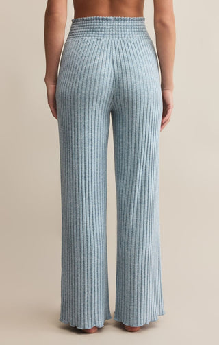 Z Supply Loungewear- Sleepwear - Bottoms Dawn Smocked Rib Pant Light Denim