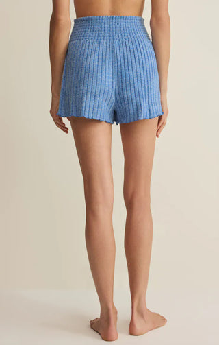 Z Supply Loungewear- Sleepwear - Bottoms Dawn Smocked Rib Short Tropical Tide