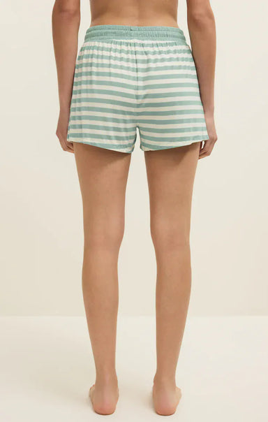 Z Supply Loungewear- Sleepwear - Bottoms Nori Stripe Short Crystal Green