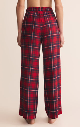Z Supply Loungewear- Sleepwear - Bottoms Sale Hangout Plaid Pant  Red