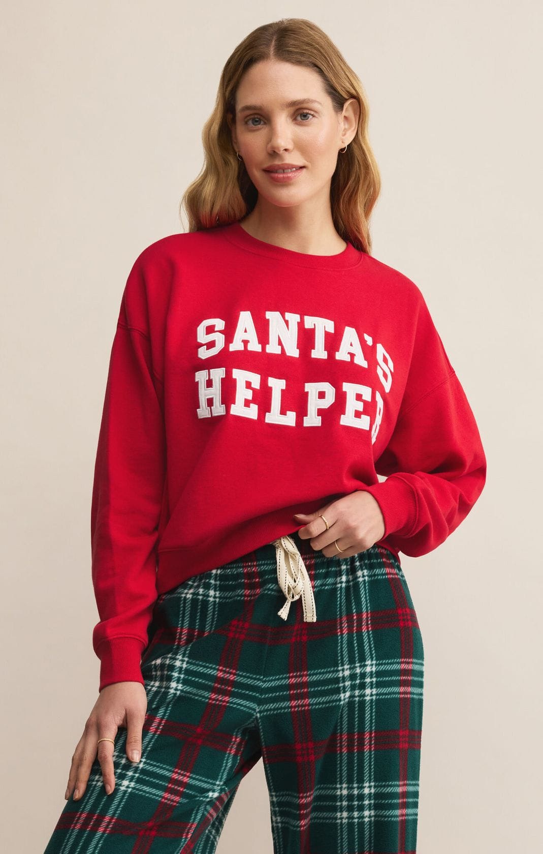 Z Supply Loungewear- Sleepwear - Bottoms Sale Hangout Plaid Pant  Red