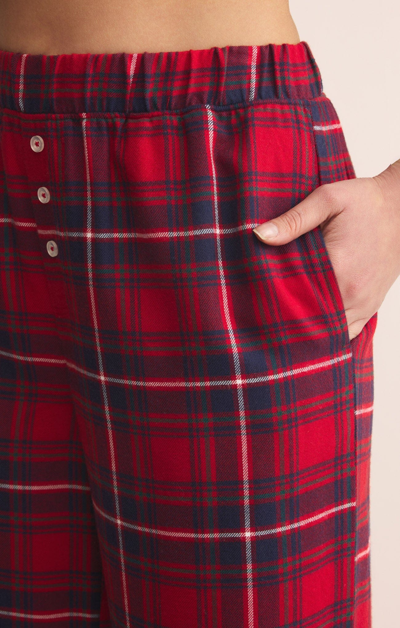 Z Supply Loungewear- Sleepwear - Bottoms Sale Hangout Plaid Pant  Red