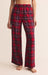 Z Supply Loungewear- Sleepwear - Bottoms Xsm Sale Hangout Plaid Pant  Red