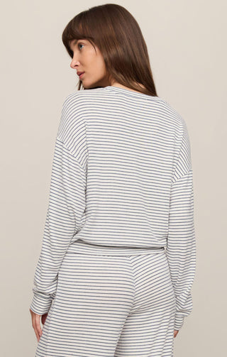 Z Supply Loungewear- Sleepwear - Tops Classic Stripe Long Sleeve Top Eclipse