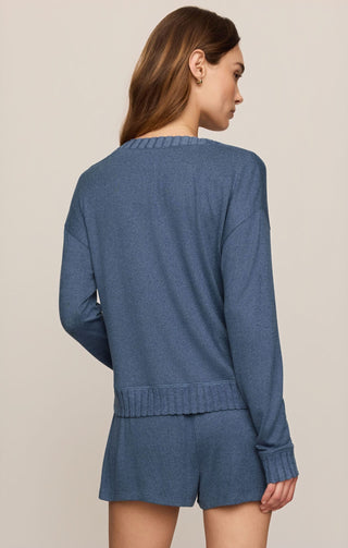Z Supply Loungewear- Sleepwear - Tops Courtney Long Sleeve Top True Navy