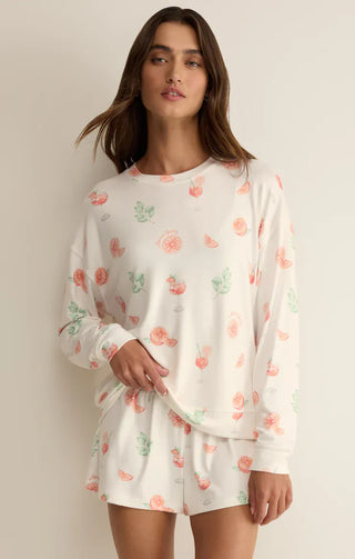 Z Supply Loungewear- Sleepwear - Tops Spritz Pj Top White
