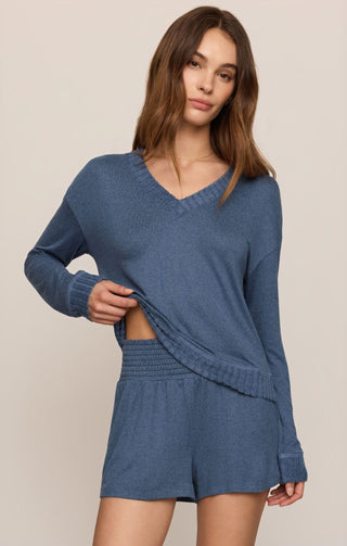 Z Supply Loungewear- Sleepwear - Tops Xsm Courtney Long Sleeve Top True Navy