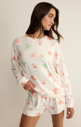 Z Supply Loungewear- Sleepwear - Tops Xsm Spritz Pj Top White
