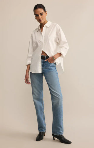 Z Supply Tops - Blouse Elevated Poplin Shirt White