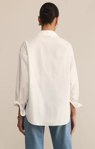 Z Supply Tops - Blouse Elevated Poplin Shirt White