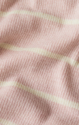 Z Supply Tops - Blouse Ferris Henley Striped Top Washed Pink