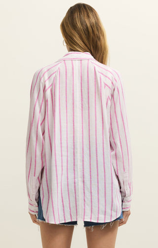 Z Supply Tops - Blouse The Perfect Linen Top Spanish Rose