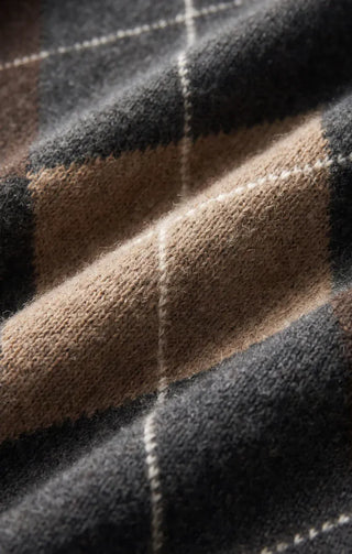 Z Supply Tops - Outerwear - Cardigans Medina Argyle Cardigan Charcoal Heather